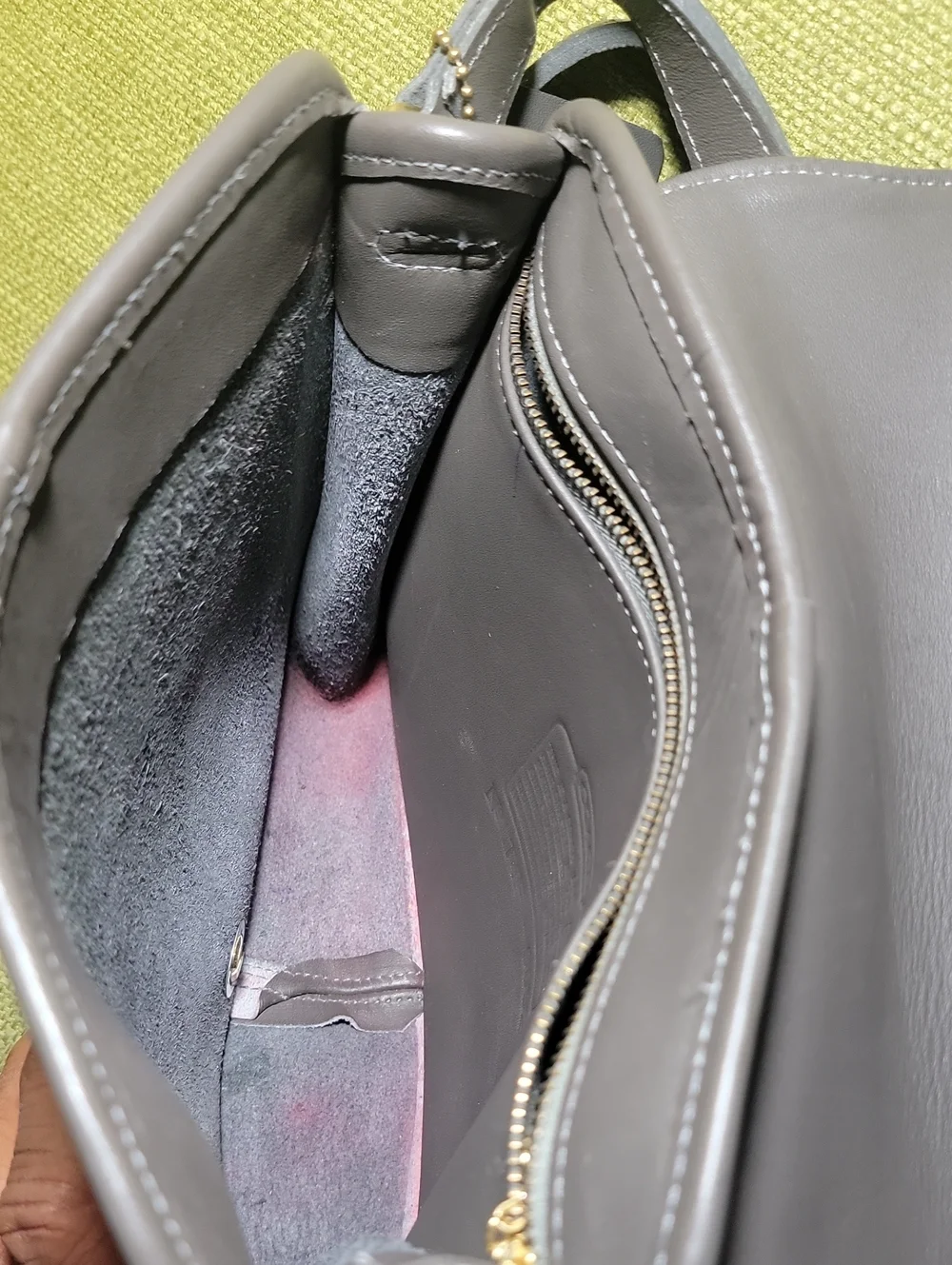 Coach Tribeca Gray Leather Crossbody Bag
